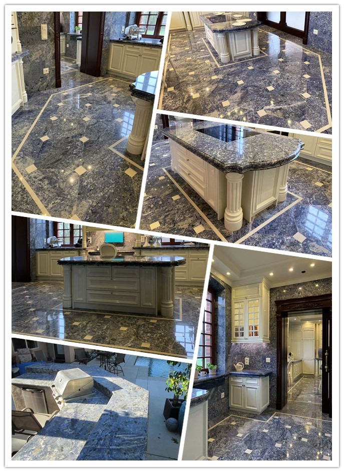  Azul Bahia Granite Countertop and Floor