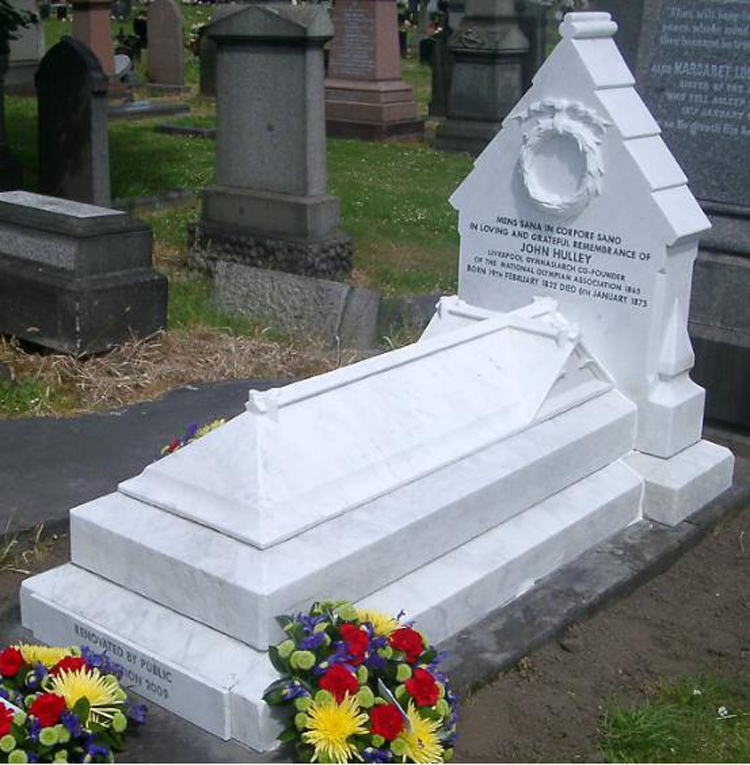 White Marble Tombstone