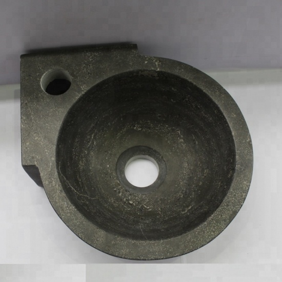 lavabo de piedra caliza azul