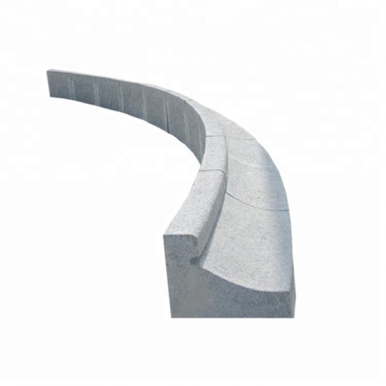 bordillo de granito curvo