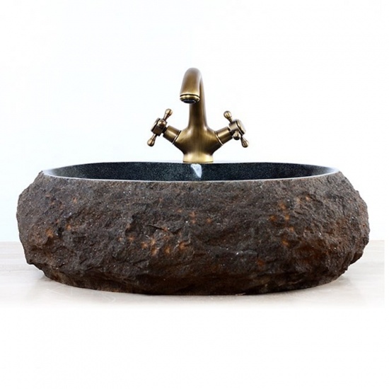 Fregadero de granito oscuro de Padang