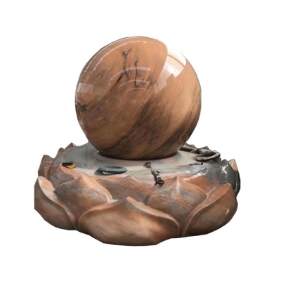 fuente de agua de bola rodante